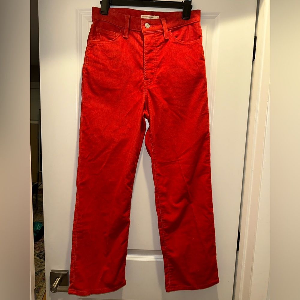 Red Corduroy Levi’s Pants